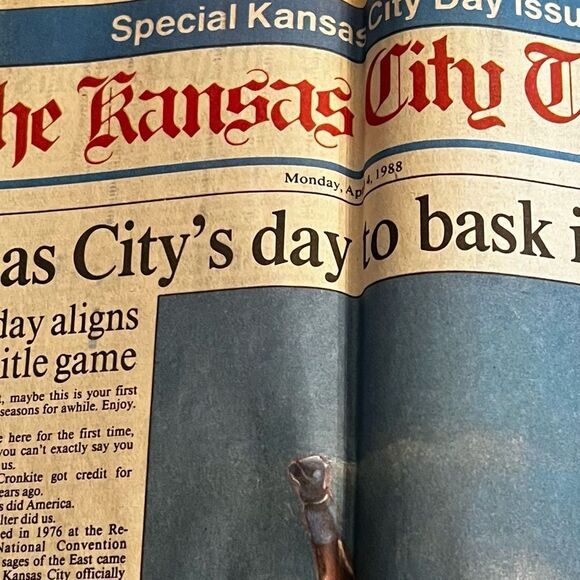 Special Kansas City Day Issue (April 4, 1988) - Picture 1 of 4